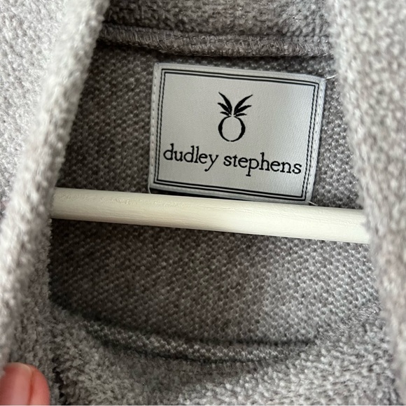 Dudley Stephens Cobble Hill Terry Fleece Turtleneck Pullover  Gray Grey Small - Picture 10 of 10
